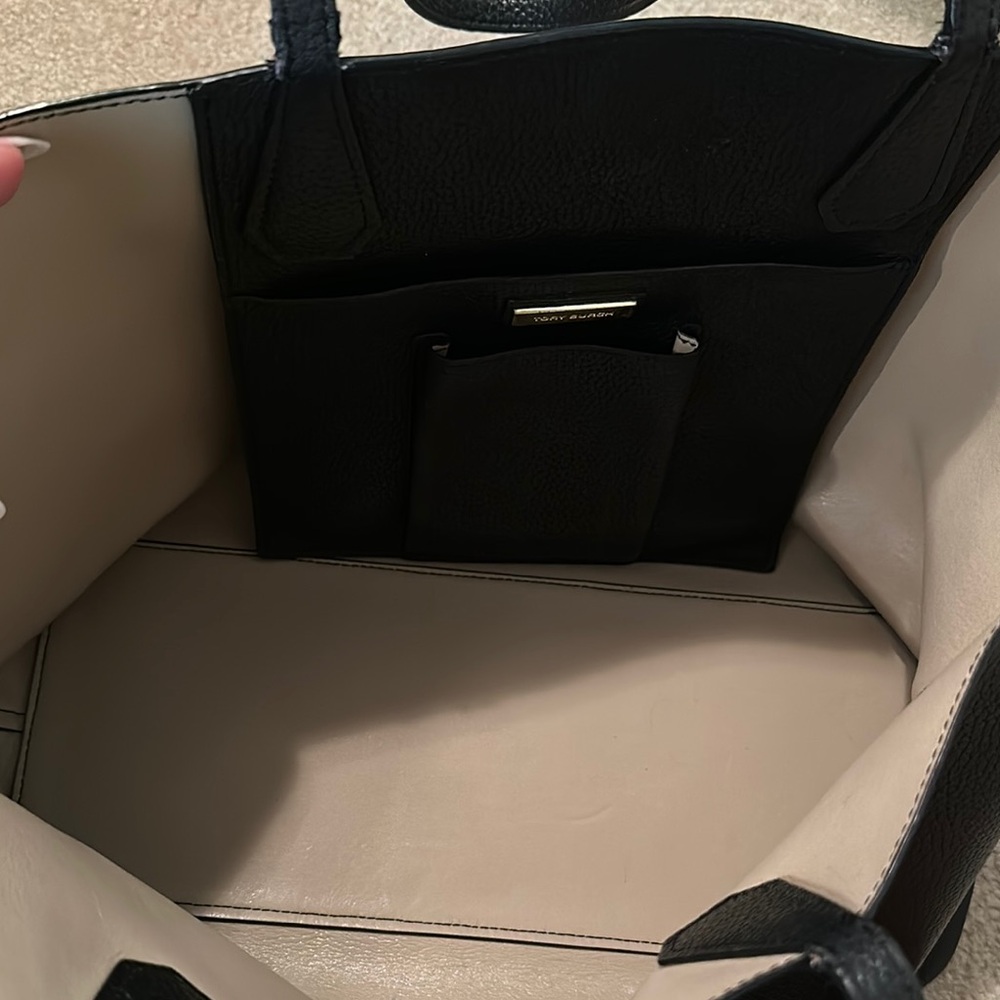 Tory Burch Black Pebbled Leather Hobo - Picture 3 of 9